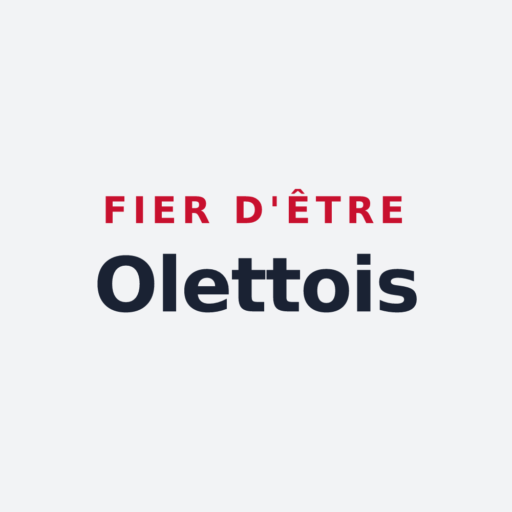 Poster « Fier d'être Olettois » — design pour Olette