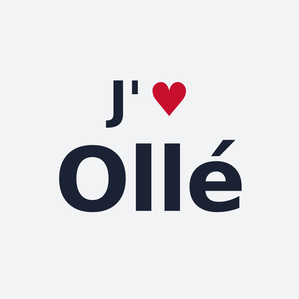 Poster personnalisé Ollé — design J'aime Ollé