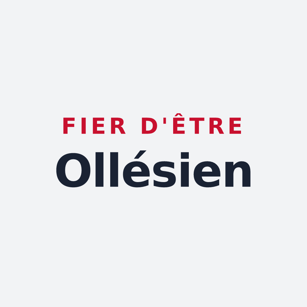 Poster « Fier d'être Ollésien » — design pour Ollé