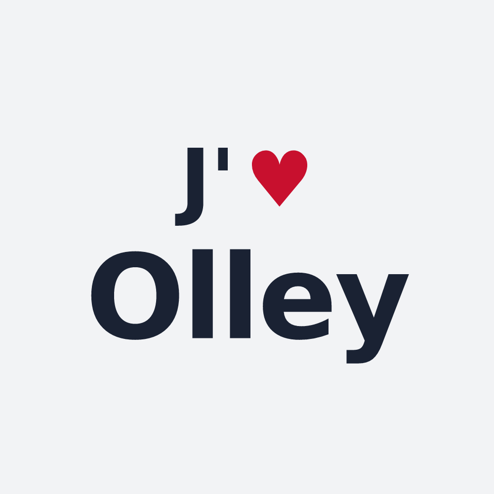 Poster personnalisé Olley — design J'aime Olley