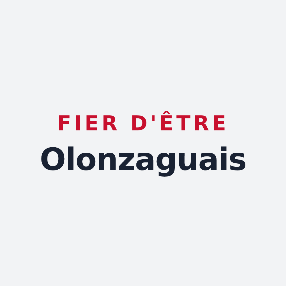 Poster « Fier d'être Olonzaguais » — design pour Olonzac
