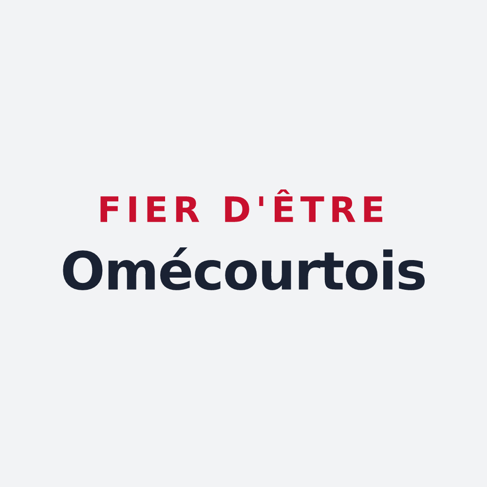 Poster « Fier d'être Omécourtois » — design pour Omécourt