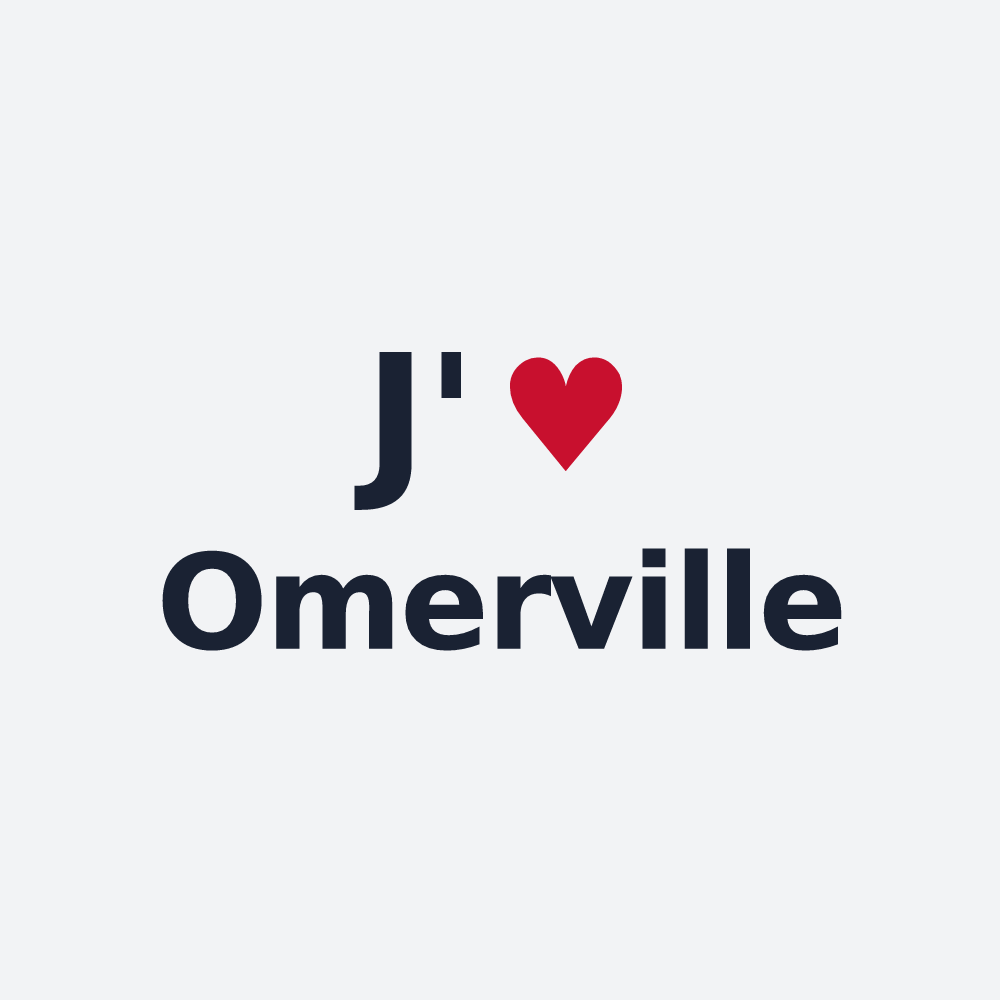 Poster personnalisé Omerville — design J'aime Omerville