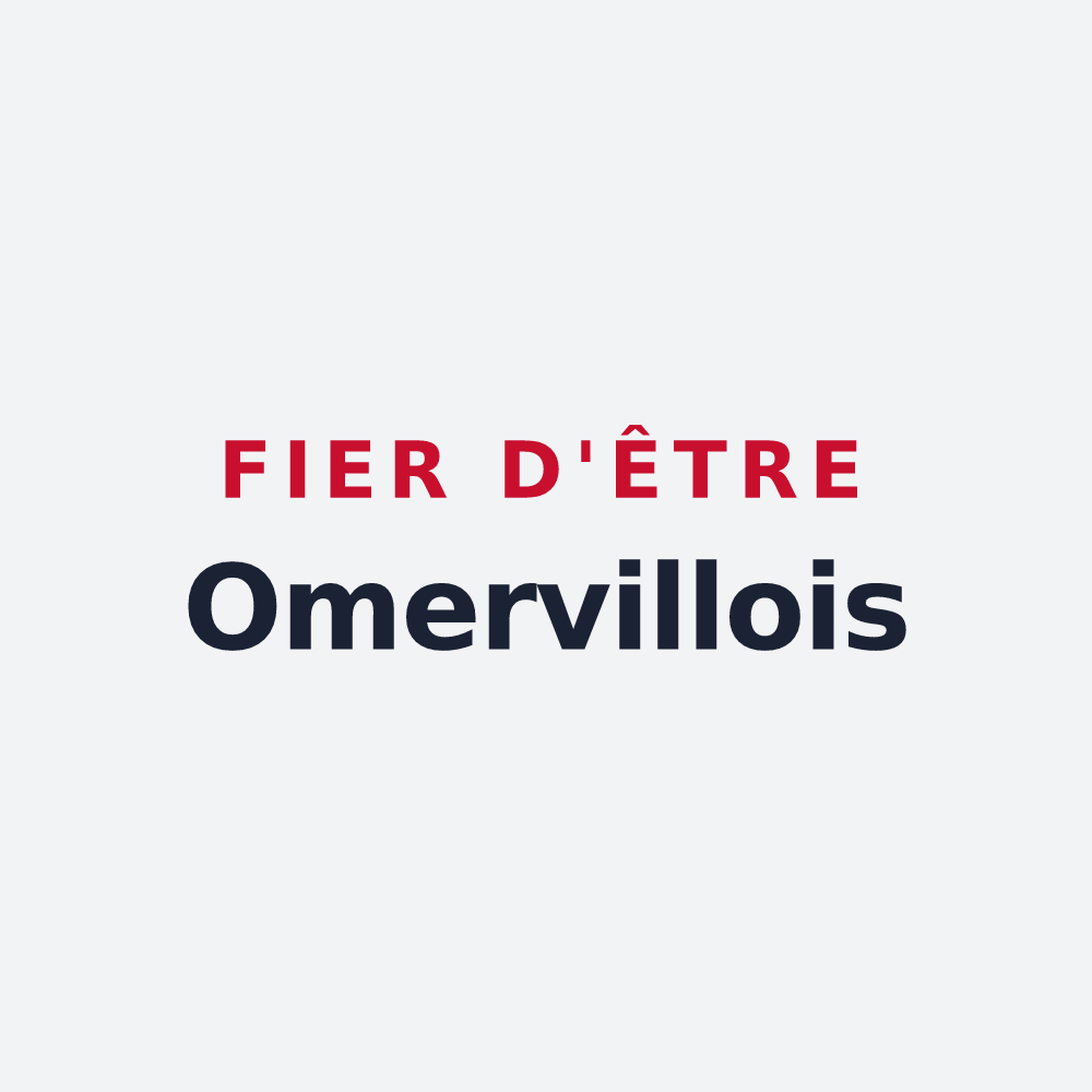 Poster « Fier d'être Omervillois » — design pour Omerville