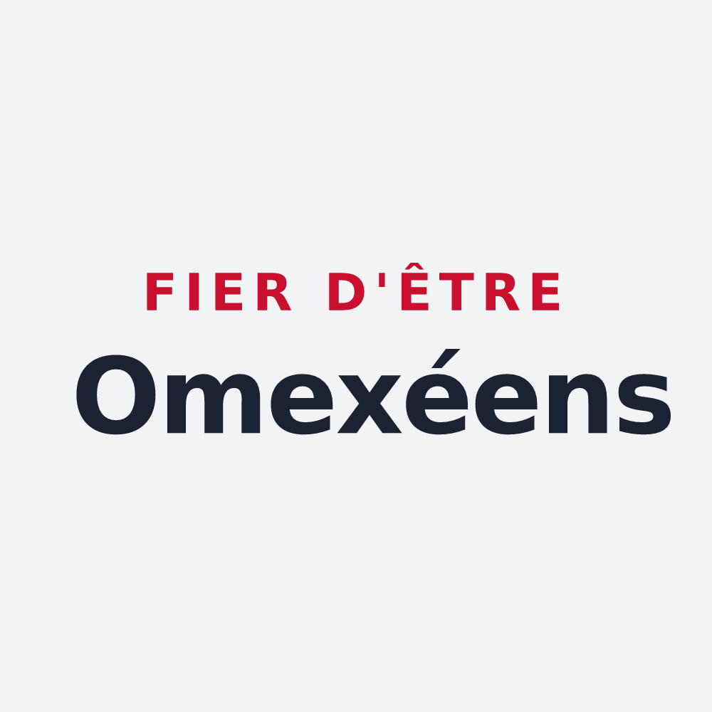 Poster « Fier d'être Omexéens » — design pour Omex