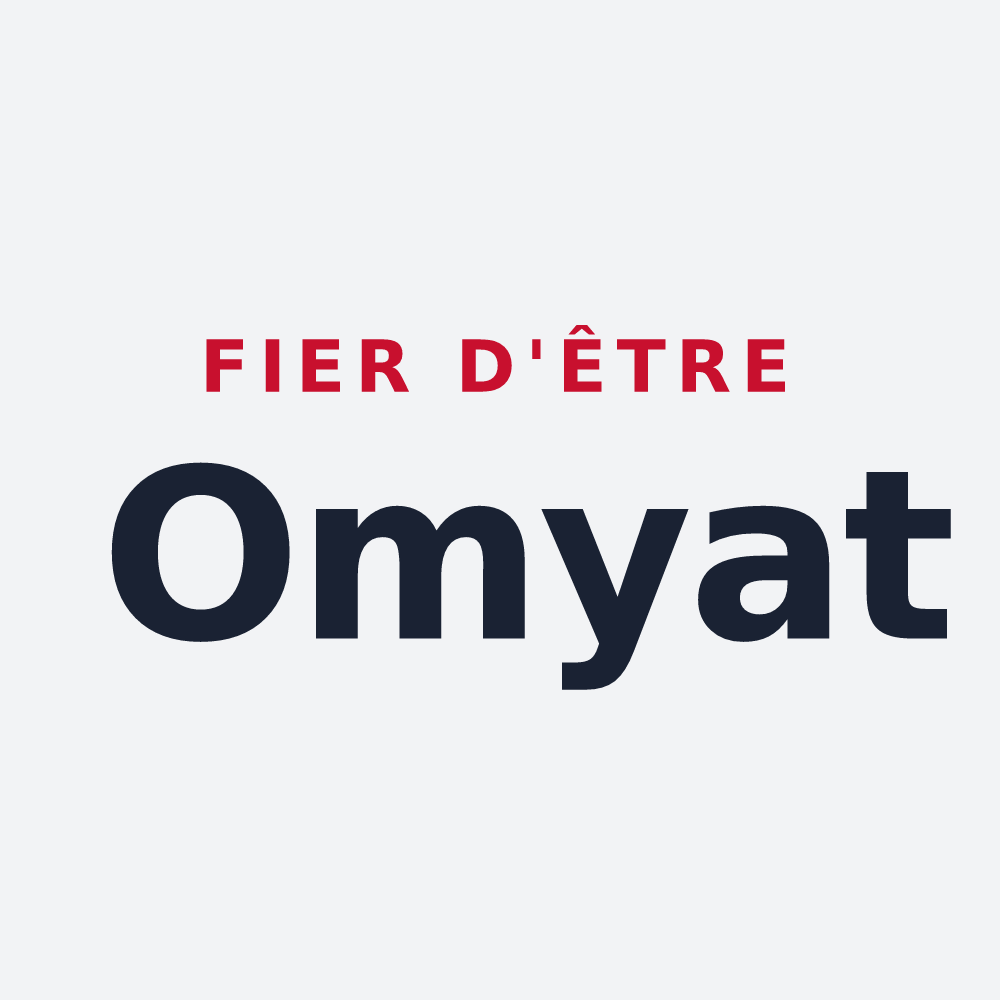 Poster « Fier d'être Omyat » — design pour Omey