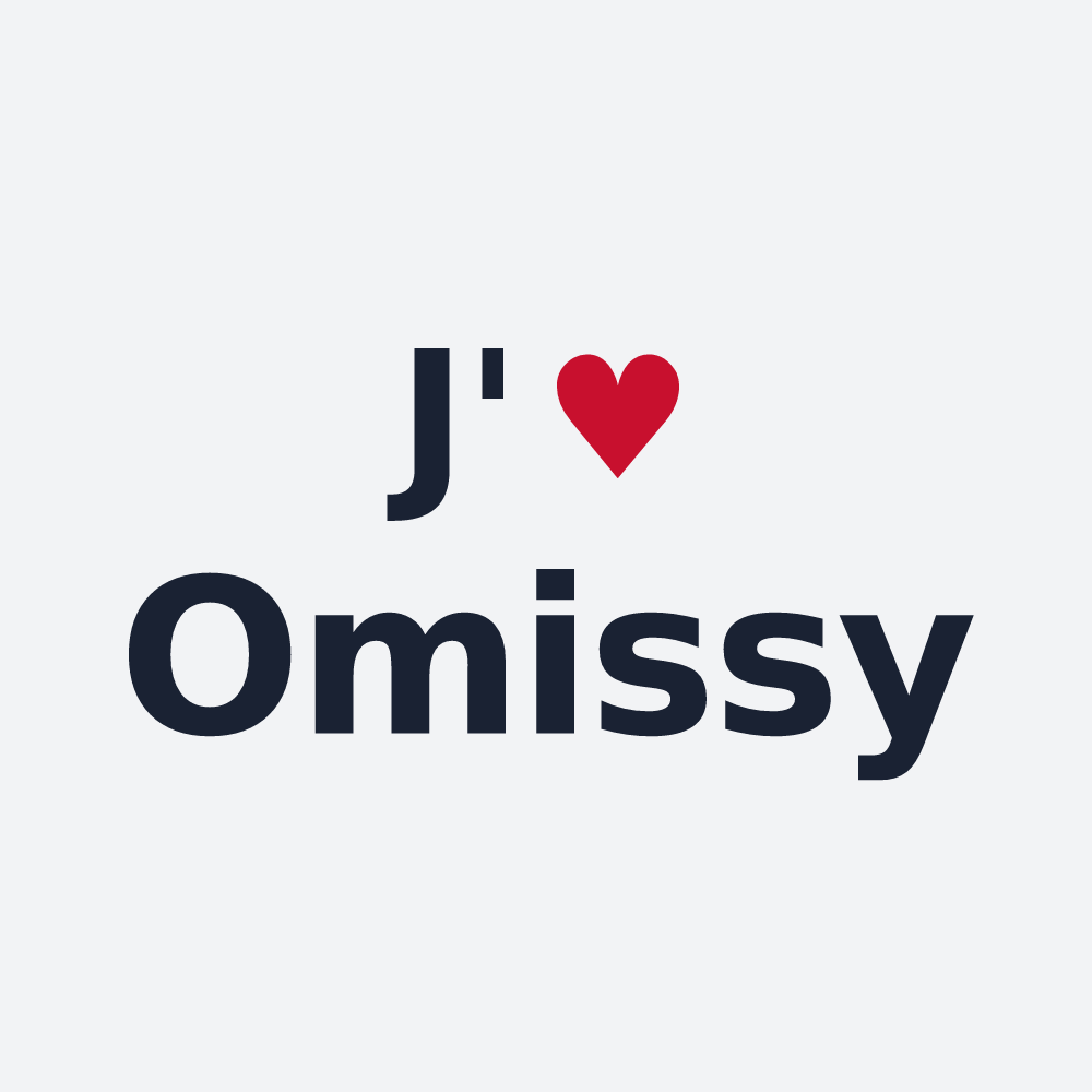 Poster personnalisé Omissy — design J'aime Omissy
