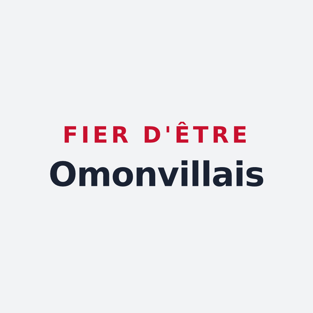 Poster « Fier d'être Omonvillais » — design pour Omonville