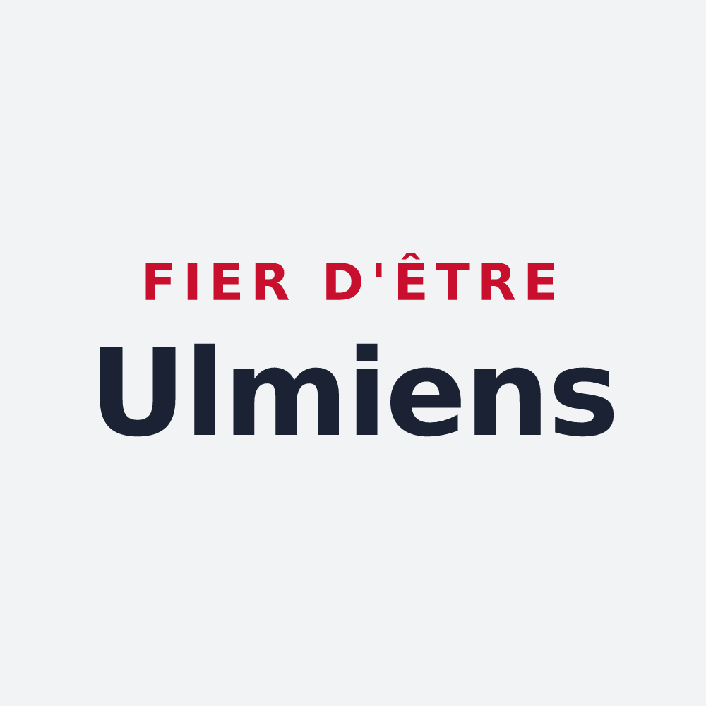 Poster « Fier d'être Ulmiens » — design pour Oms