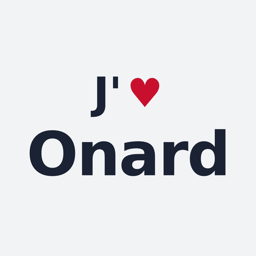 Poster personnalisé Onard — design J'aime Onard