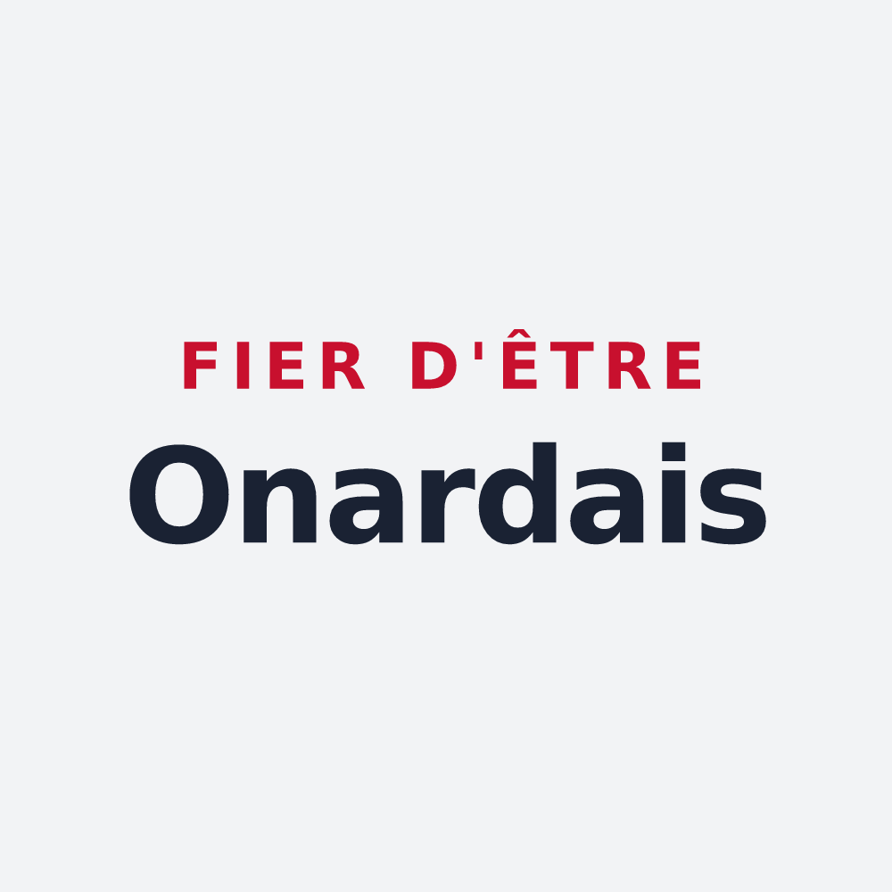 Poster « Fier d'être Onardais » — design pour Onard
