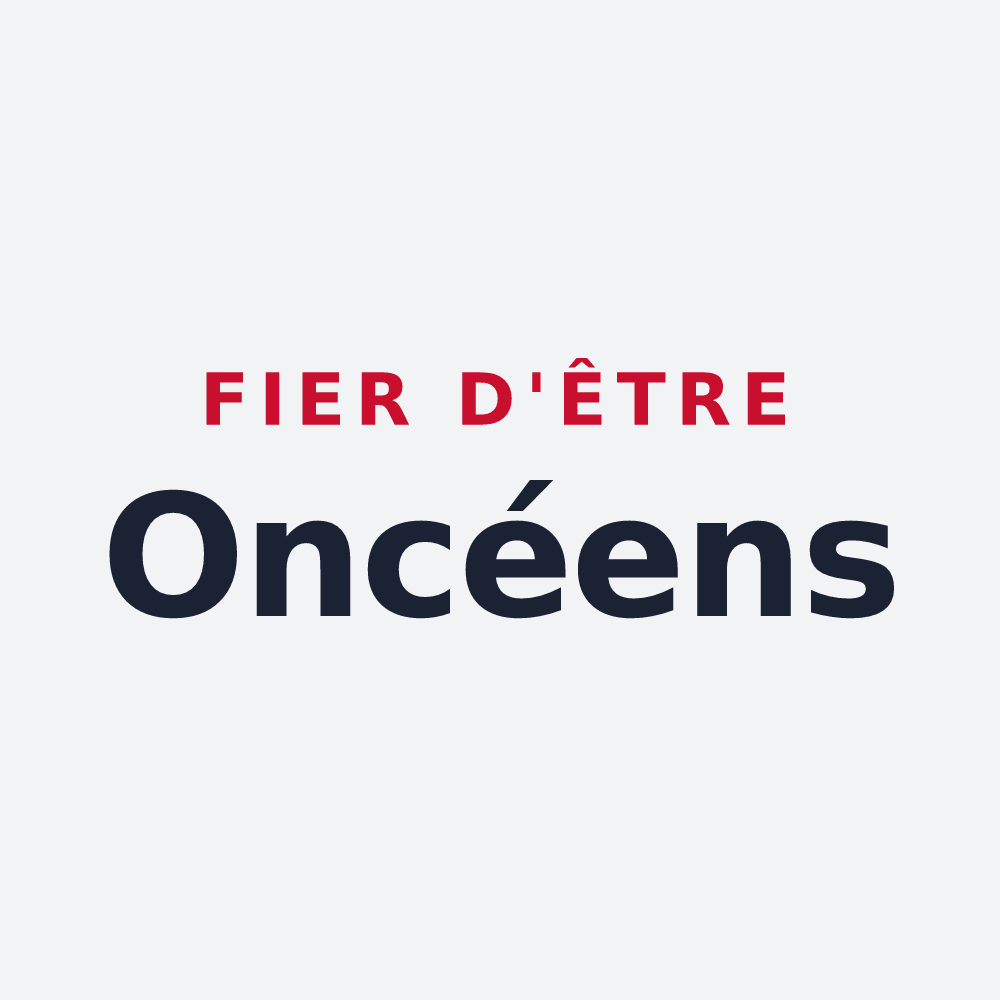 Poster « Fier d'être Oncéens » — design pour Oncy-sur-École