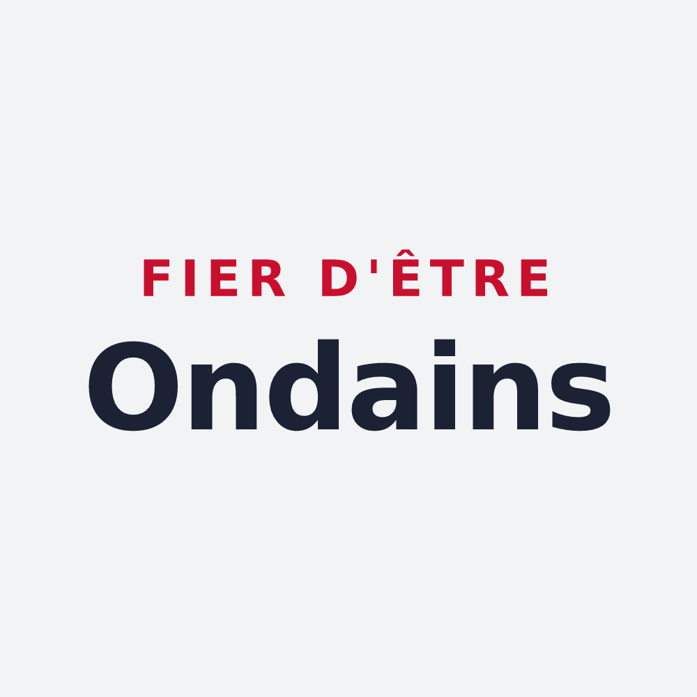 Poster « Fier d'être Ondains » — design pour Ondes