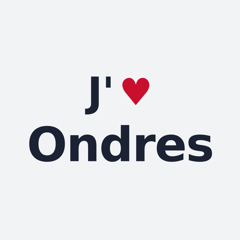 Poster personnalisé Ondres — design J'aime Ondres