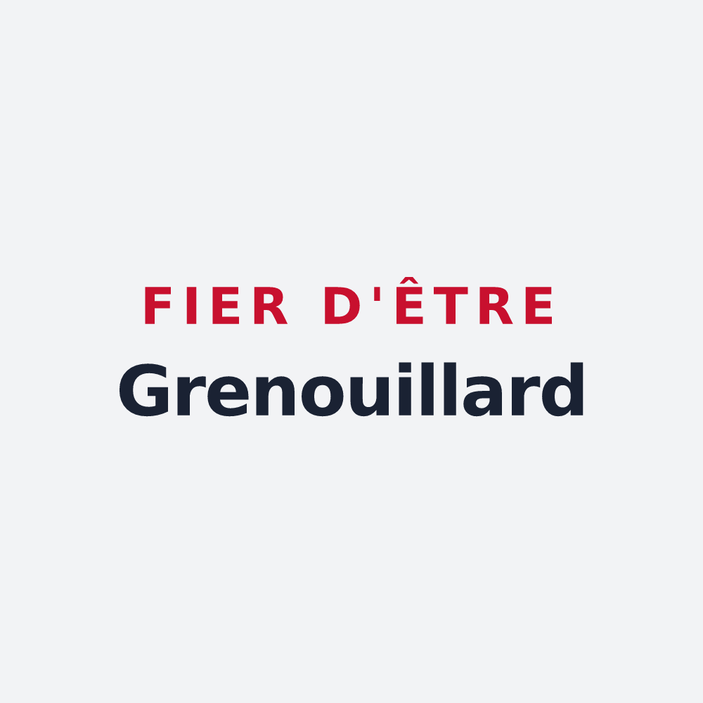 Poster « Fier d'être Grenouillard » — design pour Ondreville-sur-Essonne