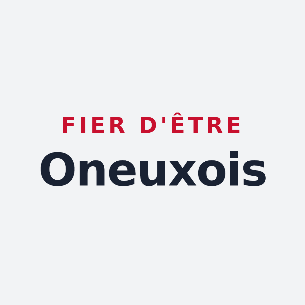 Poster « Fier d'être Oneuxois » — design pour Oneux