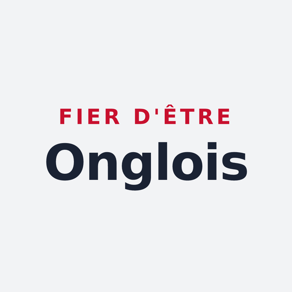 Poster « Fier d'être Onglois » — design pour Ongles