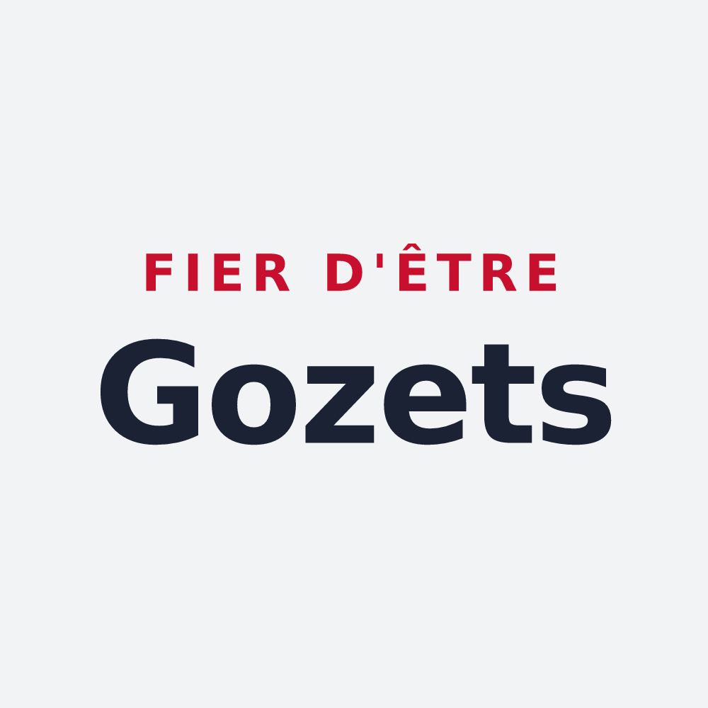 Poster « Fier d'être Gozets » — design pour Onjon