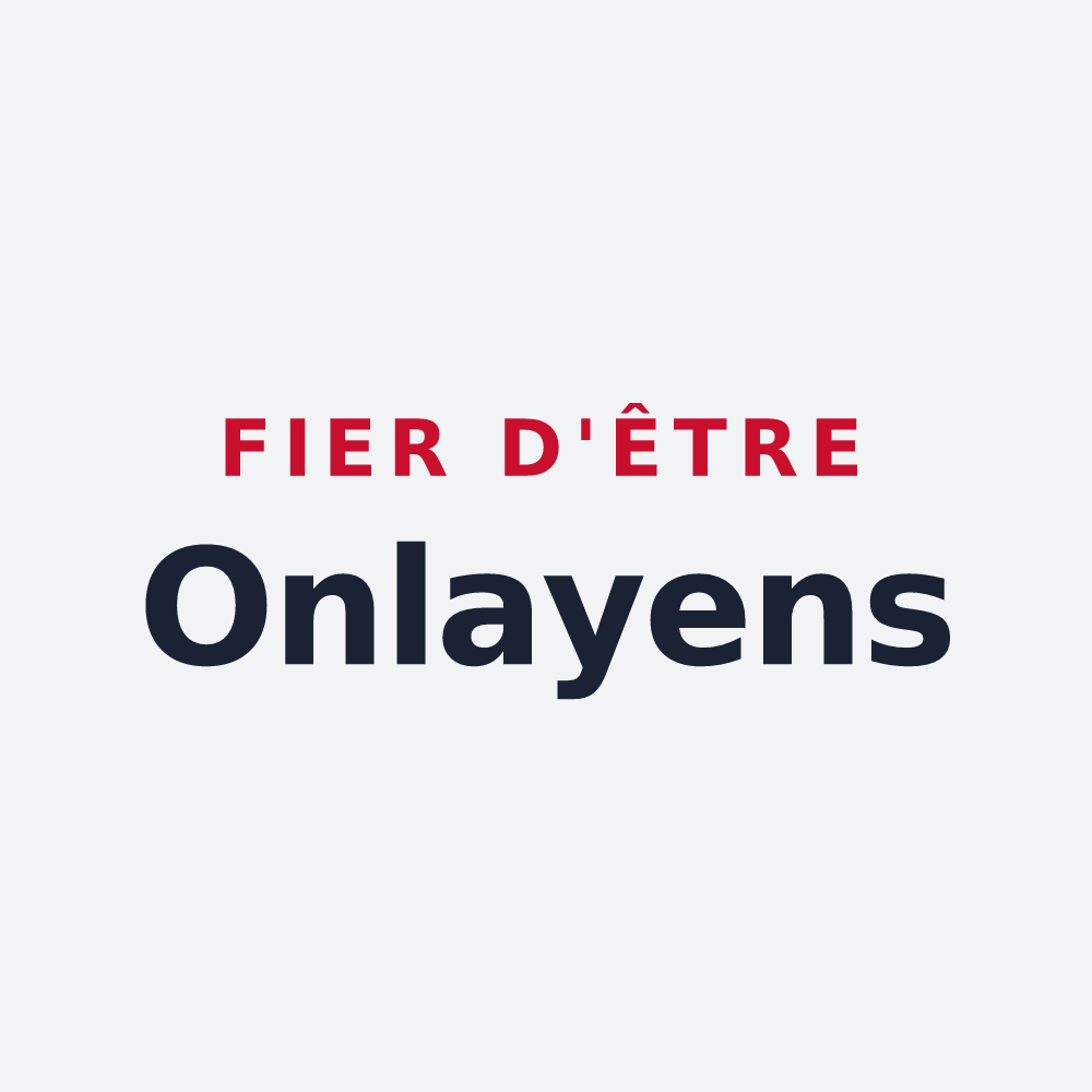 Poster « Fier d'être Onlayens » — design pour Onlay