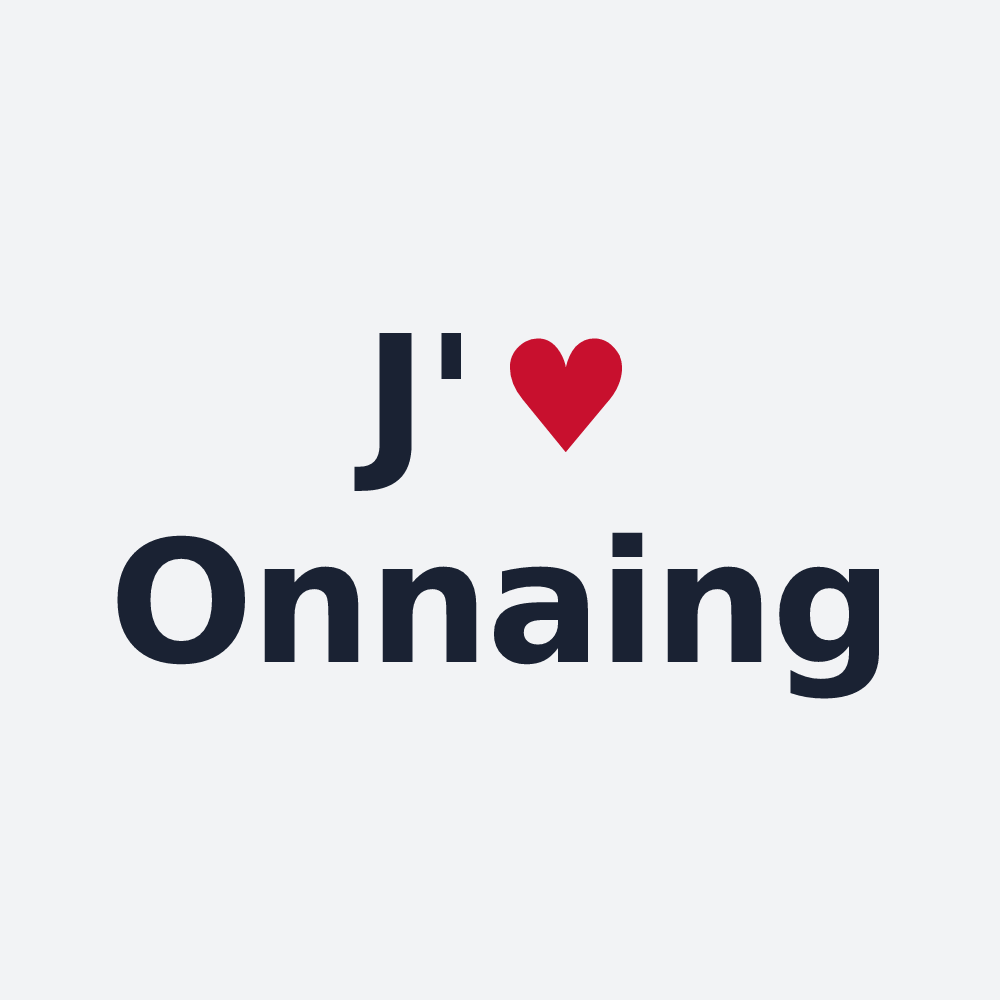 Poster personnalisé Onnaing — design J'aime Onnaing