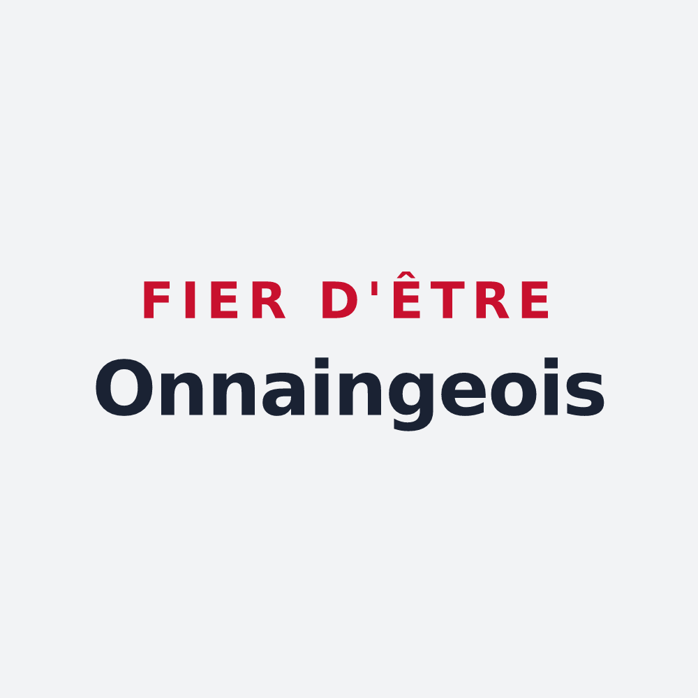 Poster « Fier d'être Onnaingeois » — design pour Onnaing