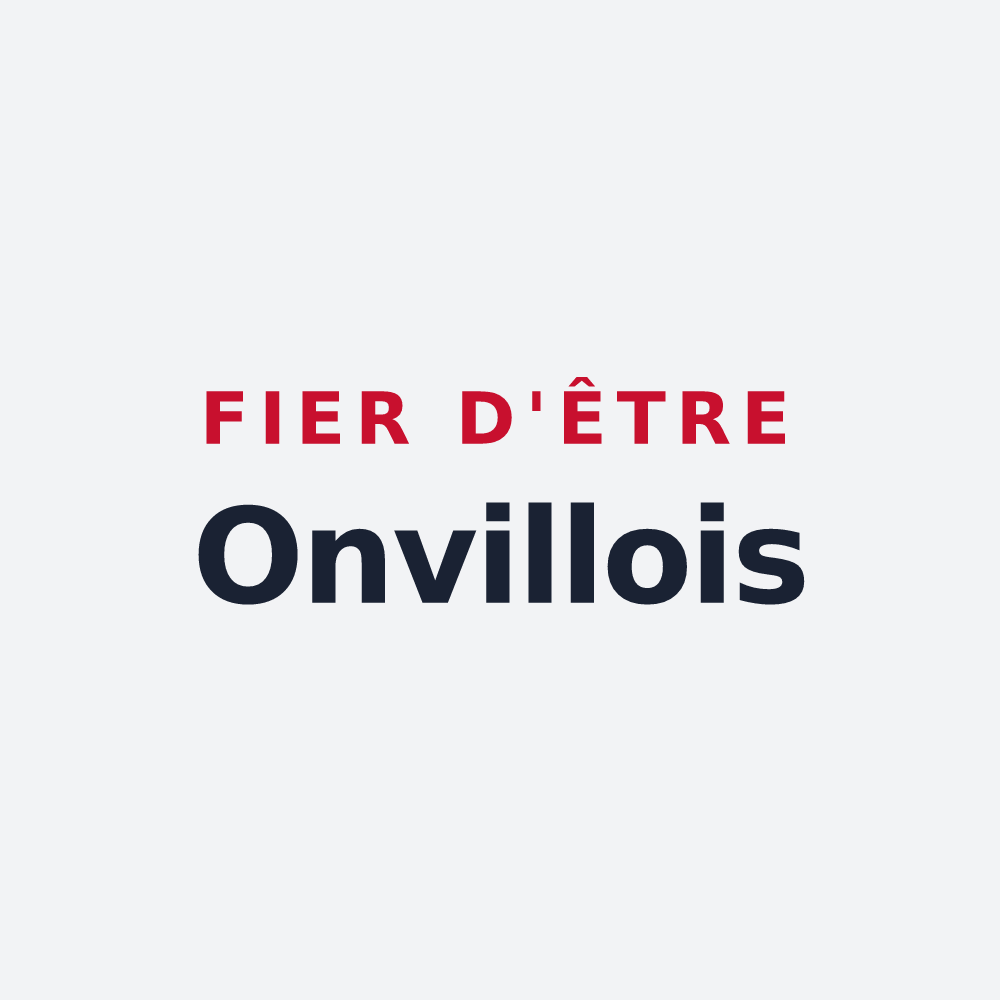 Poster « Fier d'être Onvillois » — design pour Onville