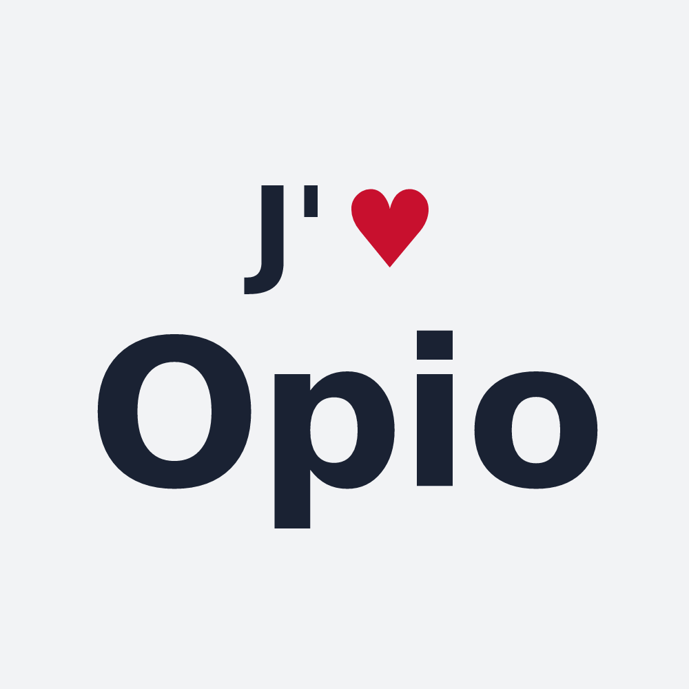 Poster personnalisé Opio — design J'aime Opio