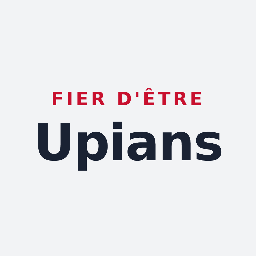 Poster « Fier d'être Upians » — design pour Opio