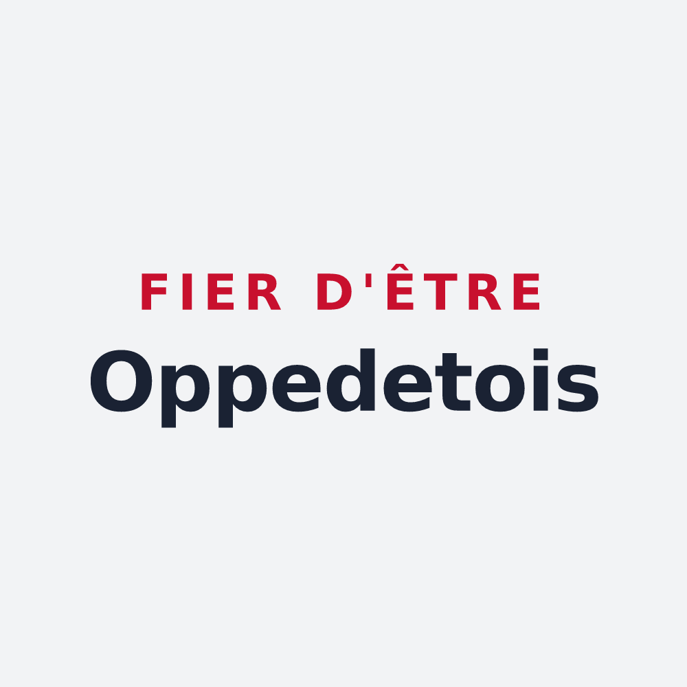 Poster « Fier d'être Oppedetois » — design pour Oppedette