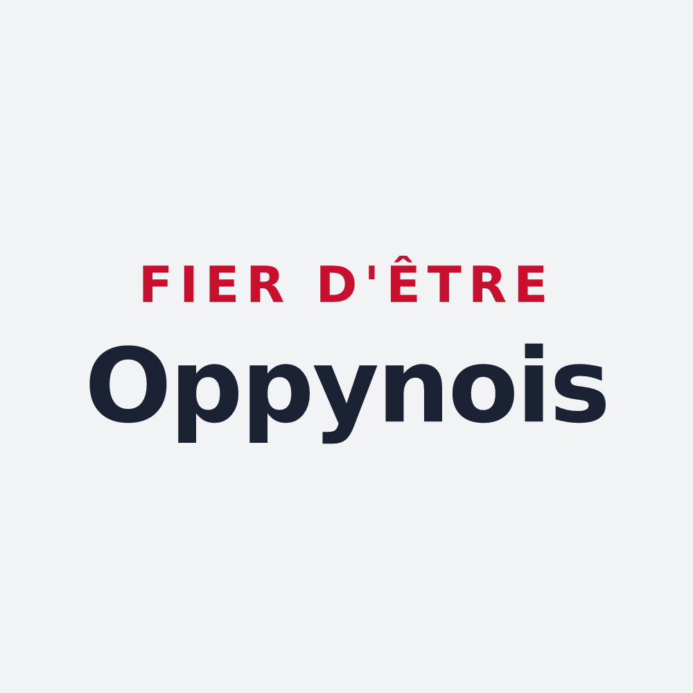 Poster « Fier d'être Oppynois » — design pour Oppy