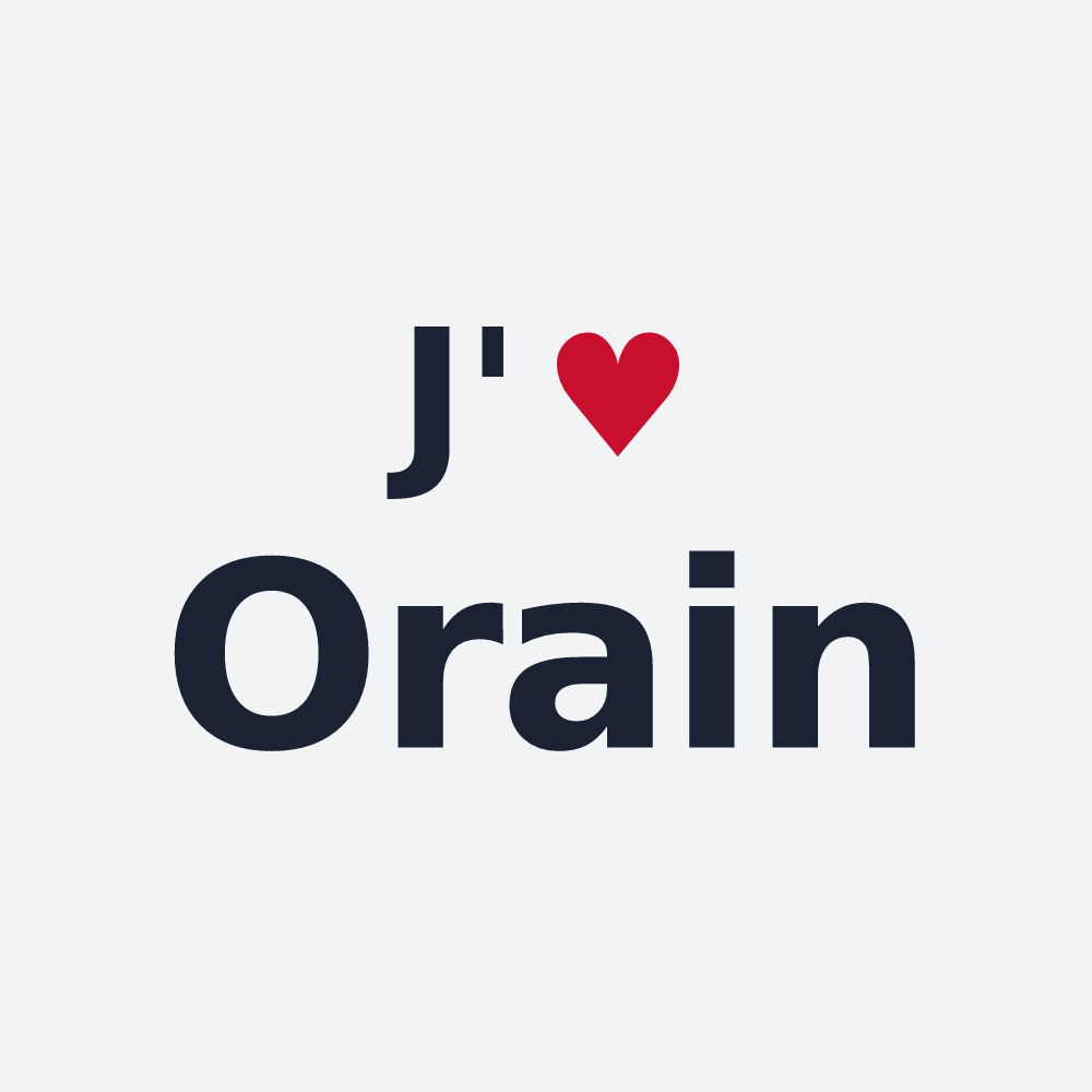Poster personnalisé Orain — design J'aime Orain