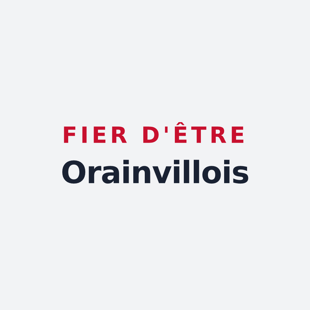 Poster « Fier d'être Orainvillois » — design pour Orainville
