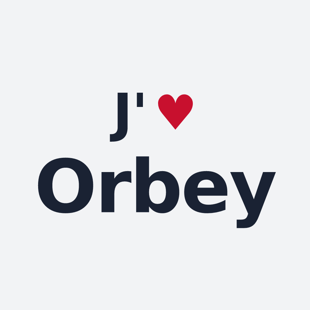 Poster personnalisé Orbey — design J'aime Orbey