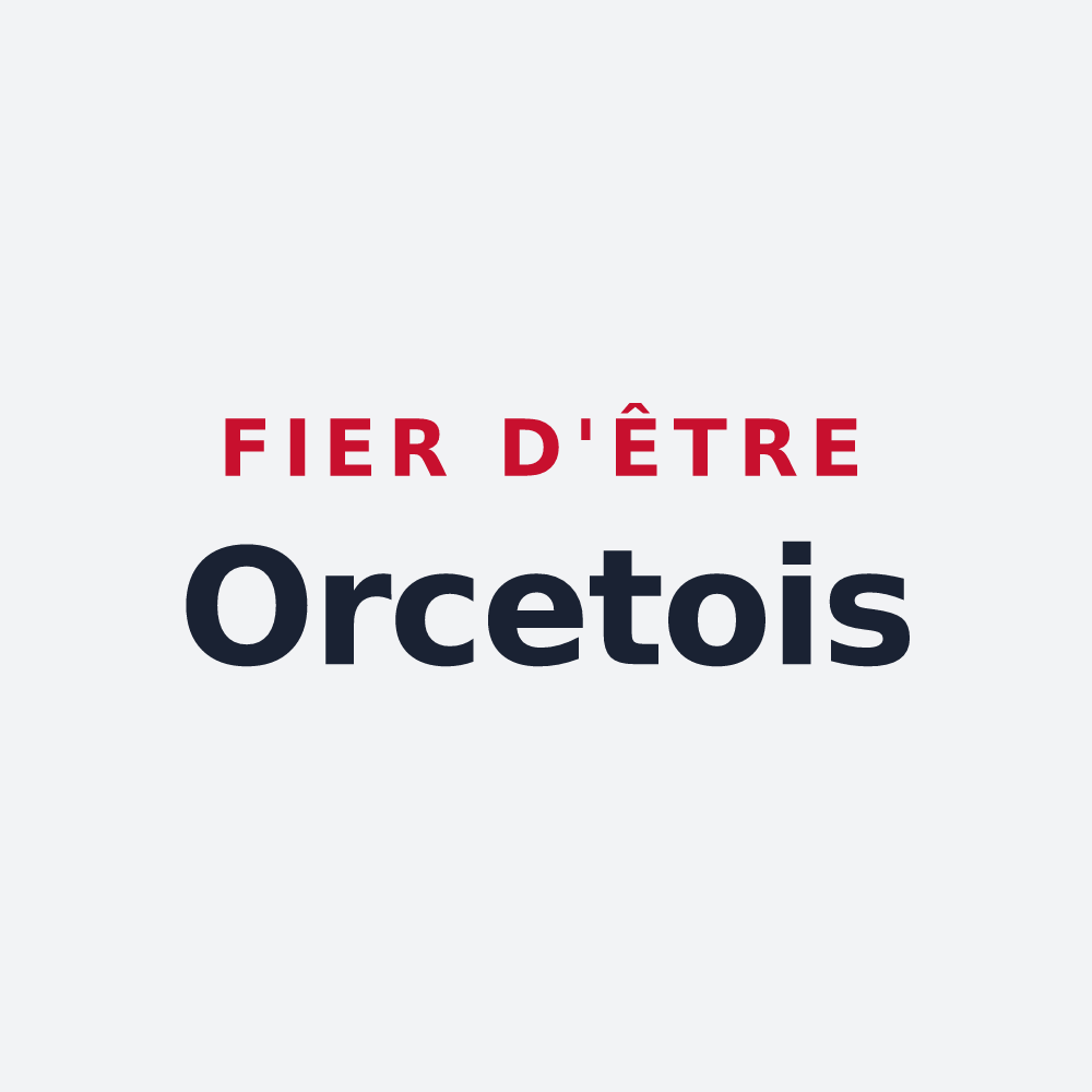 Poster « Fier d'être Orcetois » — design pour Orcet