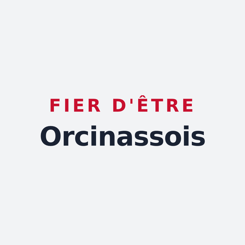 Poster « Fier d'être Orcinassois » — design pour Orcinas