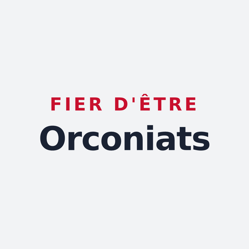 Poster « Fier d'être Orconiats » — design pour Orconte