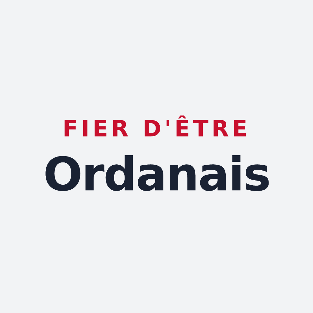 Poster « Fier d'être Ordanais » — design pour Ordan-Larroque