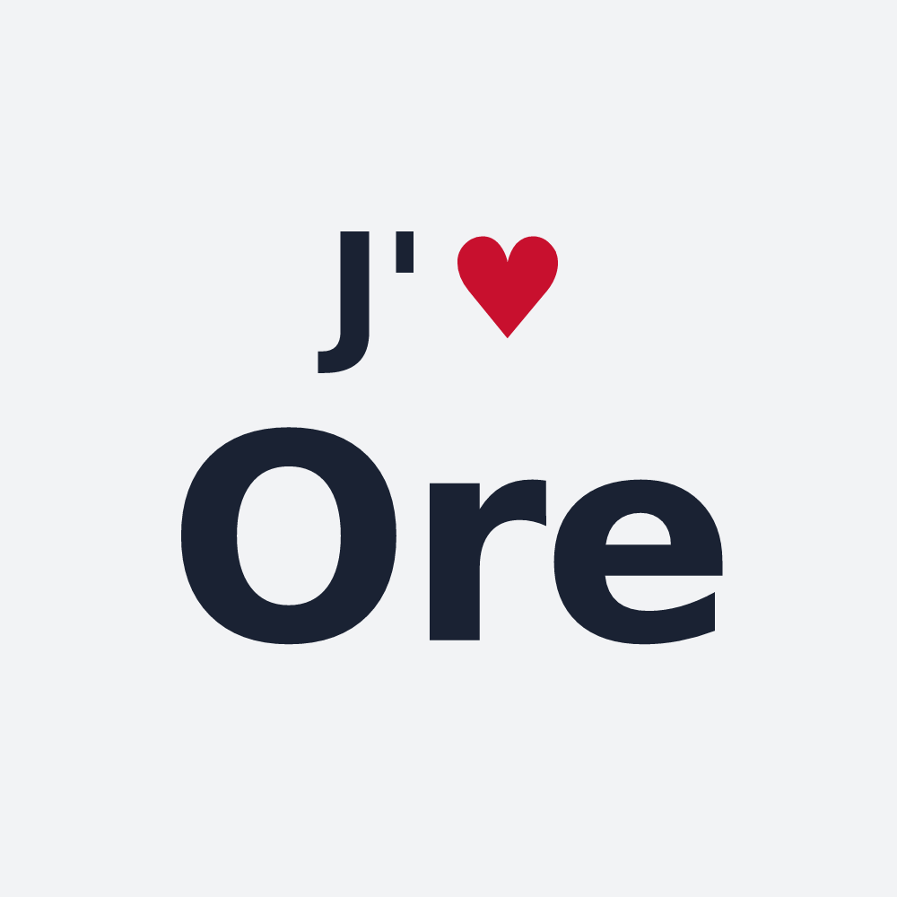 Poster personnalisé Ore — design J'aime Ore