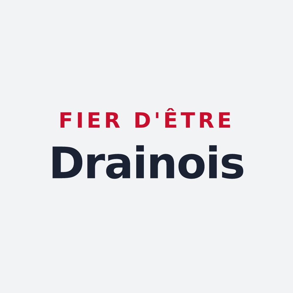 Poster « Fier d'être Drainois » — design pour Orée d'Anjou