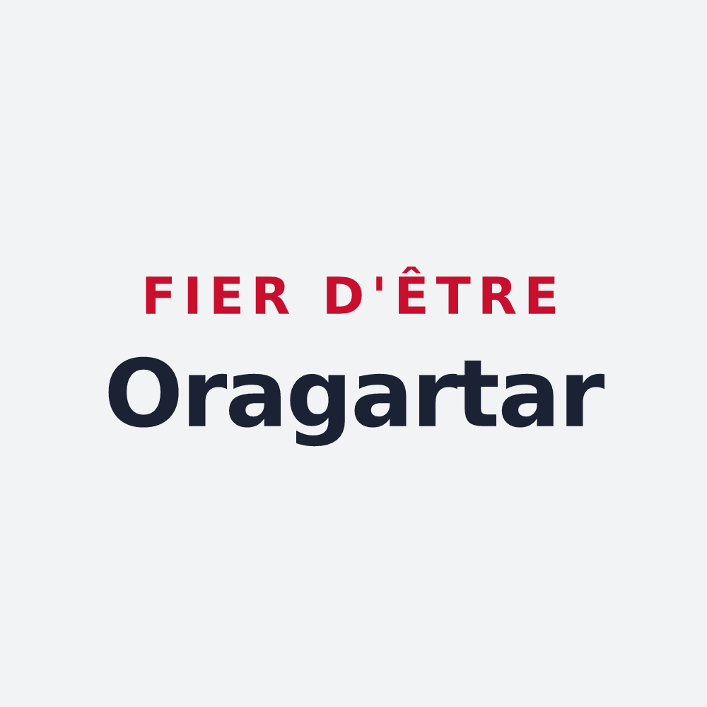 Poster « Fier d'être Oragartar » — design pour Orègue