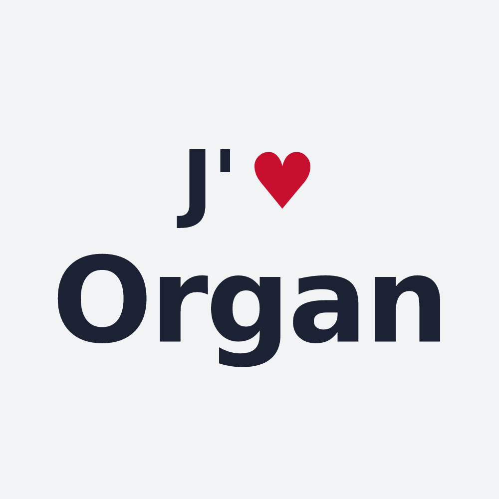 Poster personnalisé Organ — design J'aime Organ