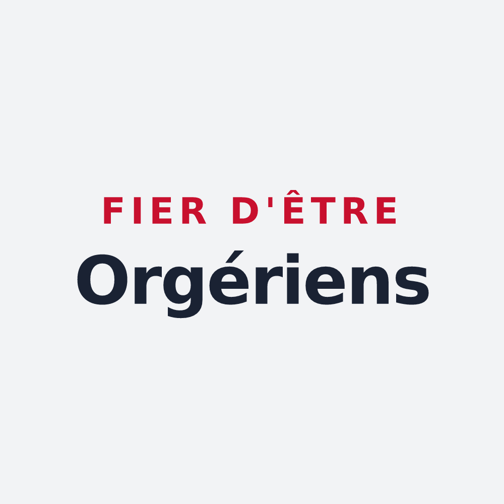 Poster « Fier d'être Orgériens » — design pour Orgères