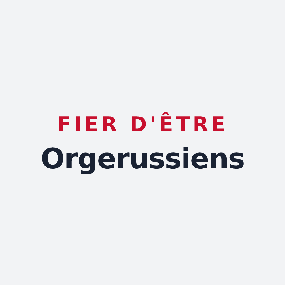 Poster « Fier d'être Orgerussiens » — design pour Orgerus