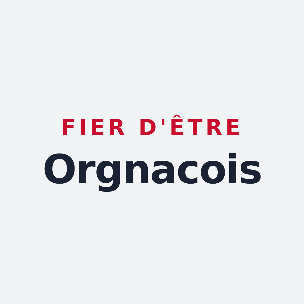 Poster « Fier d'être Orgnacois » — design pour Orgnac-sur-Vézère