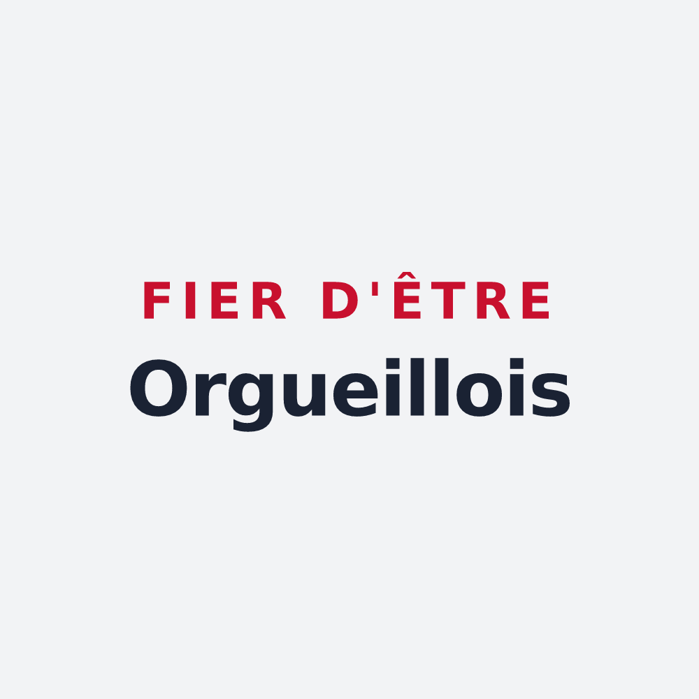 Poster « Fier d'être Orgueillois » — design pour Orgueil