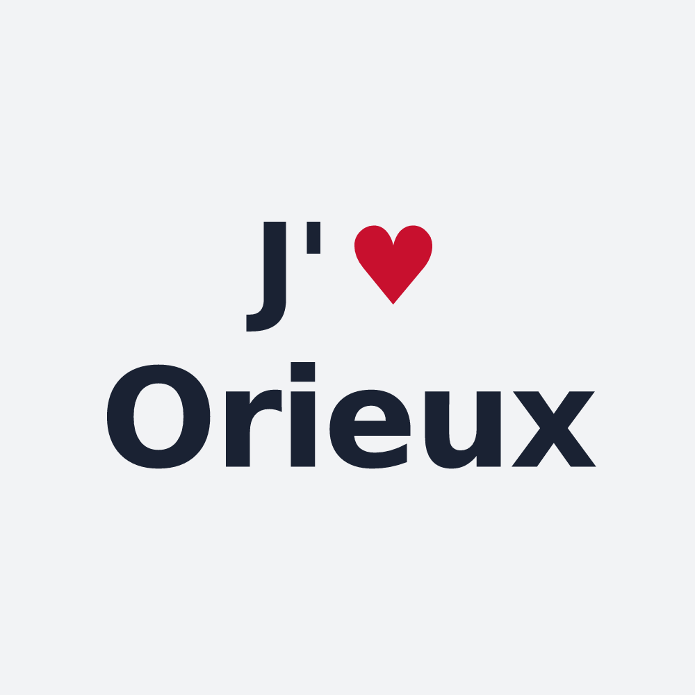 Poster personnalisé Orieux — design J'aime Orieux