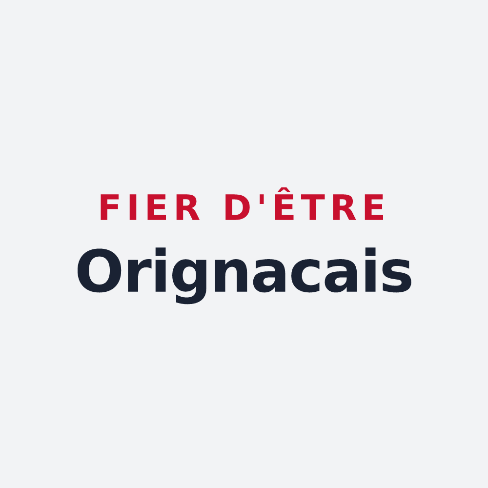 Poster « Fier d'être Orignacais » — design pour Orignac