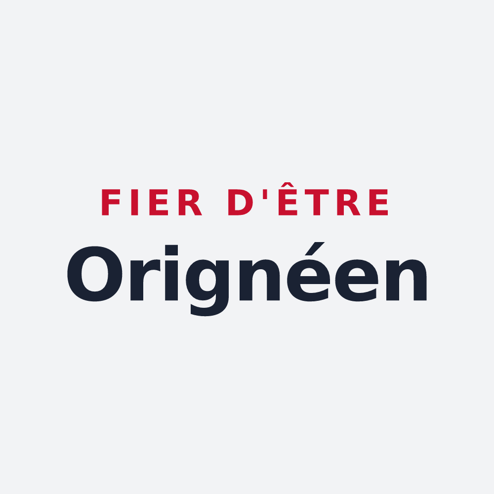Poster « Fier d'être Orignéen » — design pour Origné