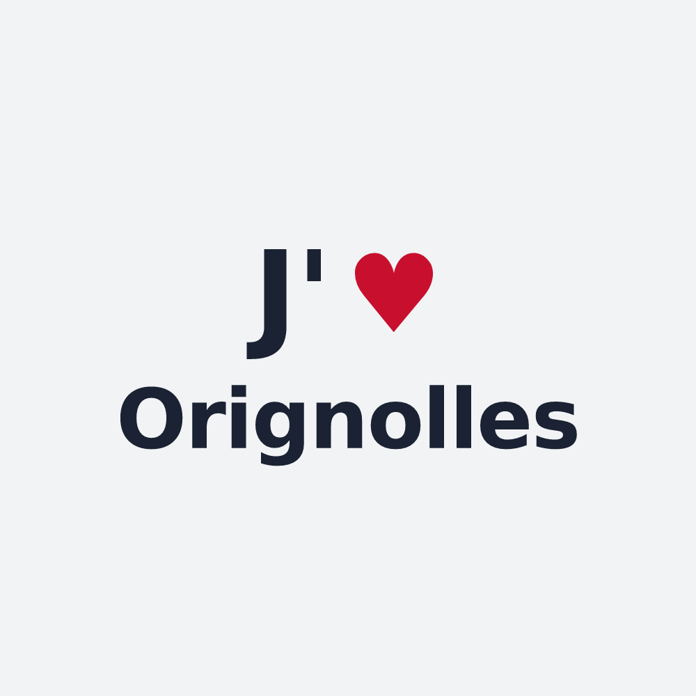 Poster personnalisé Orignolles — design J'aime Orignolles