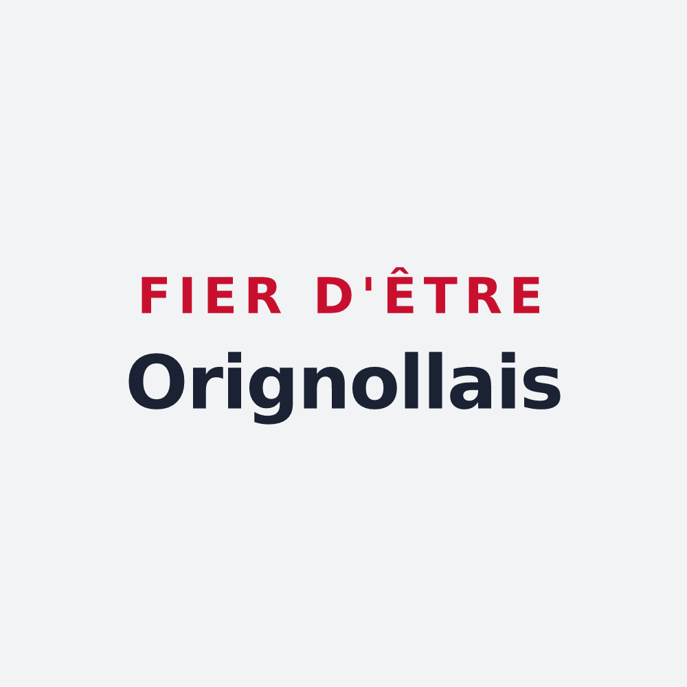 Poster « Fier d'être Orignollais » — design pour Orignolles
